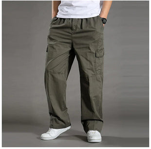 [M-6XL] Men's Plus-size Pockets Trousers