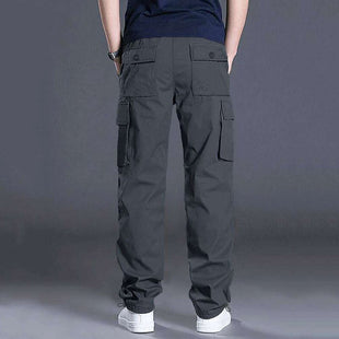 Men's Plus Size Flap Pocket Trousers