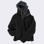 Vintage Military Hooded Fleece Jacket