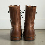 Men's Plain-Toe Leather Combat Boots